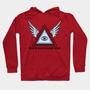 She's Watching You Angel Eye Hoodie